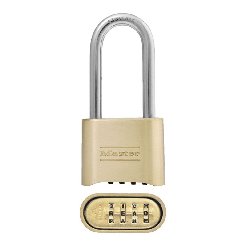 Master Lock Padlock, Set Your Own Combination Lock, 2 in. Wide, 175DLH - Image 1